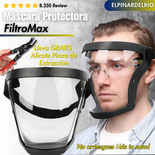 Combo Mascaras Protectoras Filtro Max + Alicate Pinza