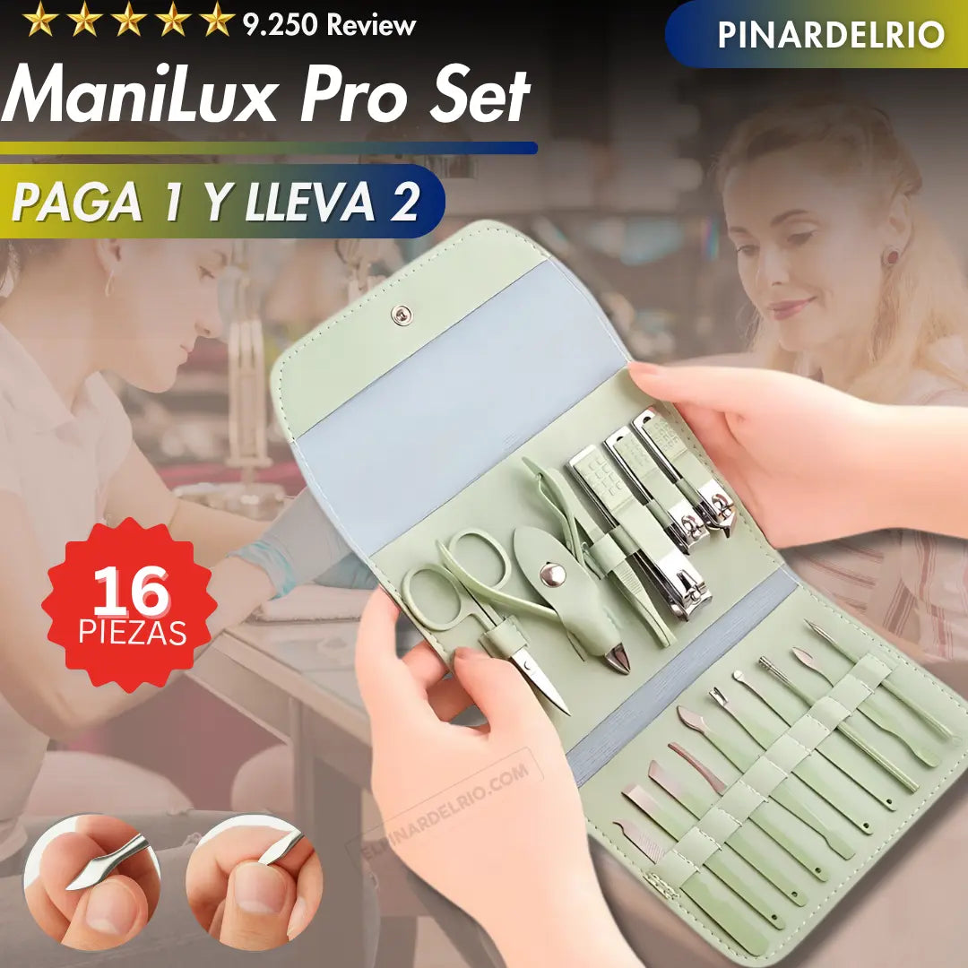 PAGA 1 Y LLEVA 2 ManiLux Pro Set de Manicure y Pedicure