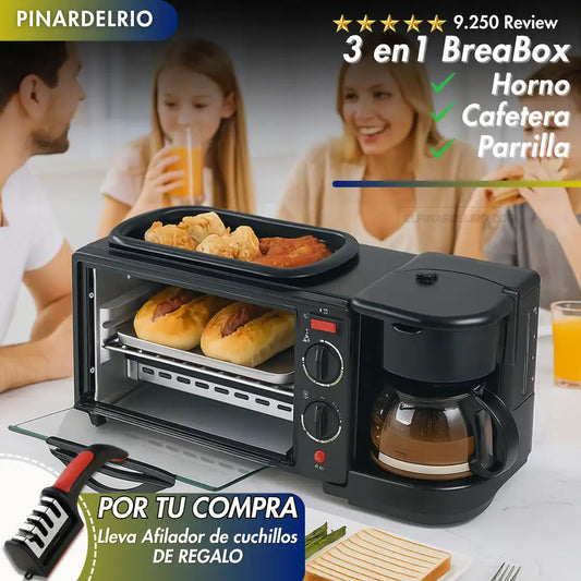 Horno 3en1 BreaBox + Afilador de Cuchillo GRATIS