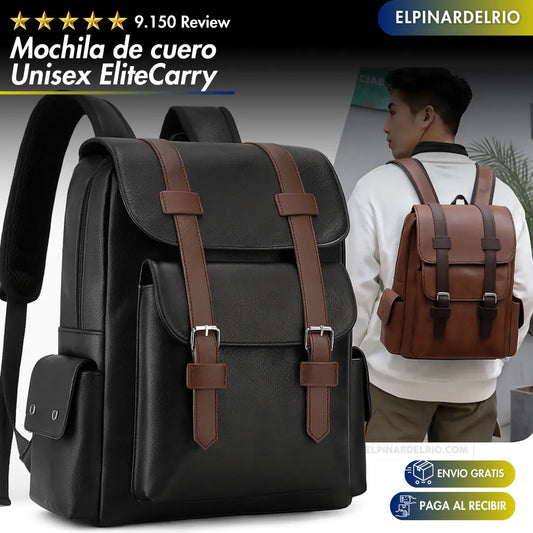 Mochila de cuero Unisex EliteCarry