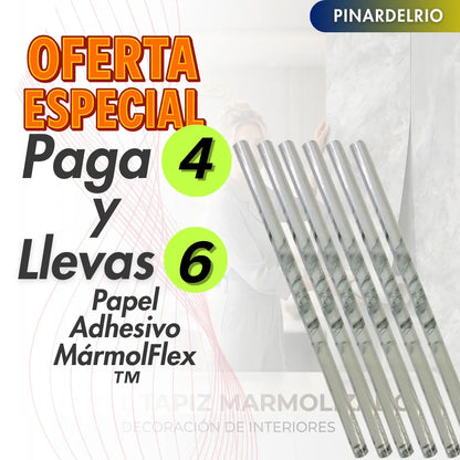 Packs de Papeles Adhesivos MármolFlex