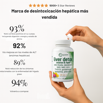 Suplemento Herbal Regenerador Liver Detox – Cleanse & Repair