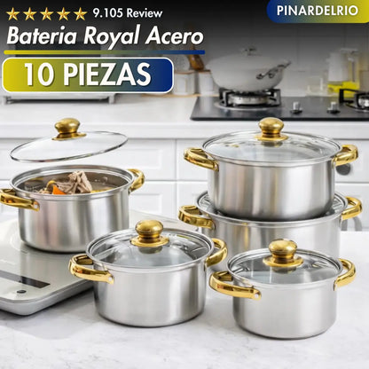 Bateria Royal Acero 10pcs