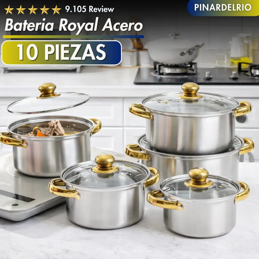 Bateria Royal Acero 10pcs