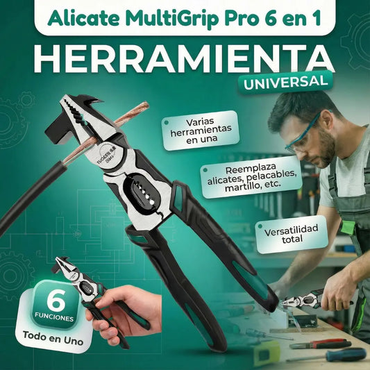 Alicate MultiGrip Pro 6 en 1