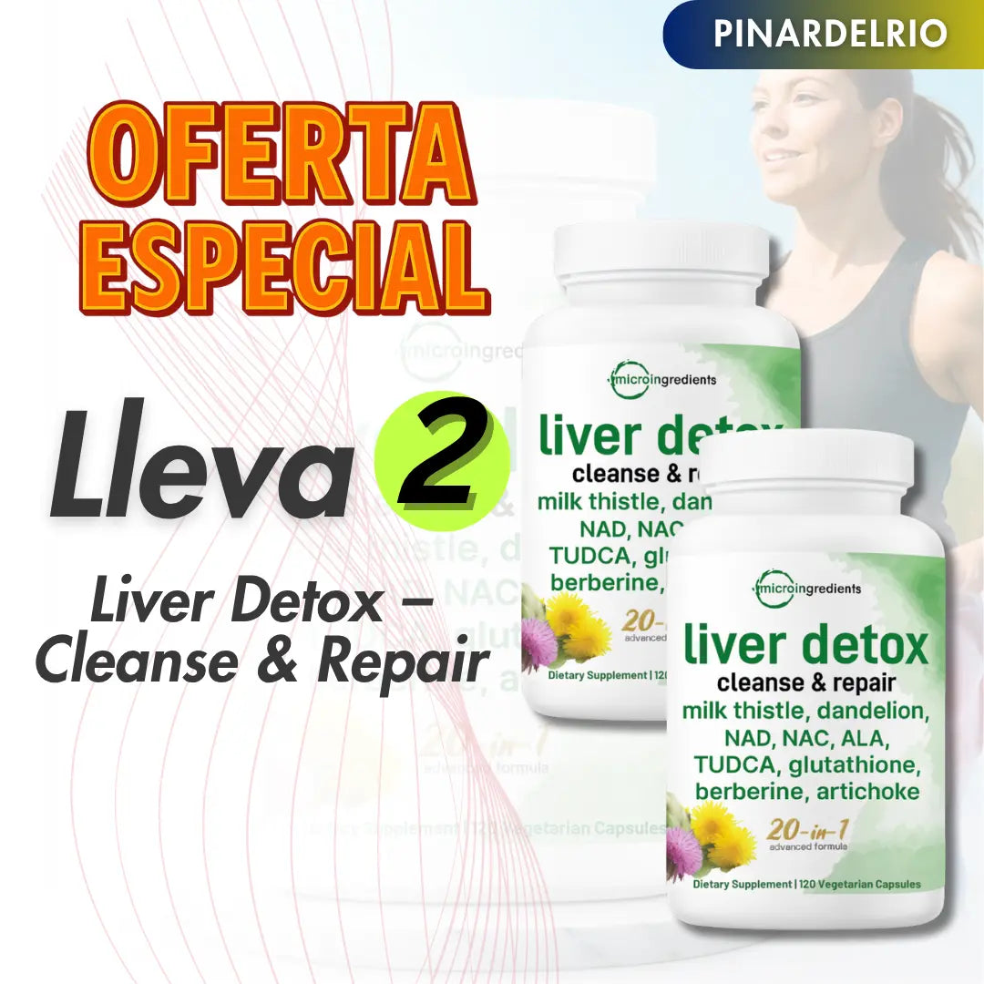 Suplemento Herbal Regenerador Liver Detox – Cleanse & Repair