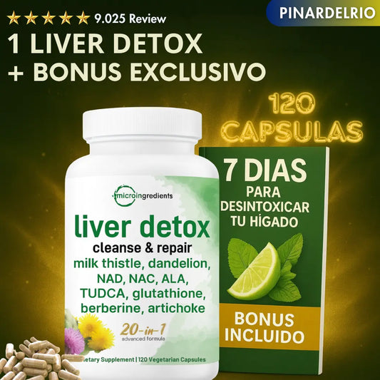 Suplemento Herbal Regenerador Liver Detox – Cleanse & Repair