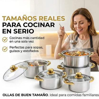 Bateria Royal Acero 10pcs