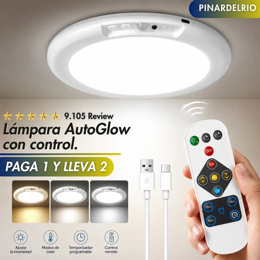 Lampara AutoGlow con control PAGA 1 Y LLEVA 2