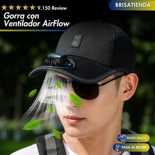Gorra con Ventilador AirFlow