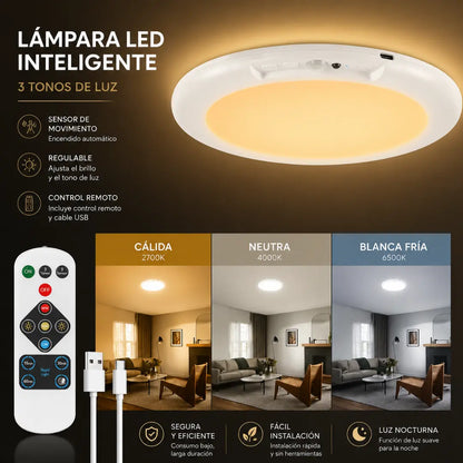 Lampara AutoGlow con control PAGA 1 Y LLEVA 2