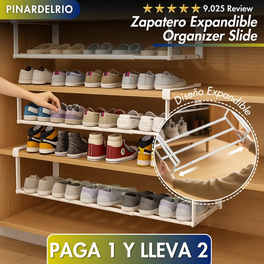 PAGA 1 Y LLEVA 2 Zapatero Expandible Organizer Slide