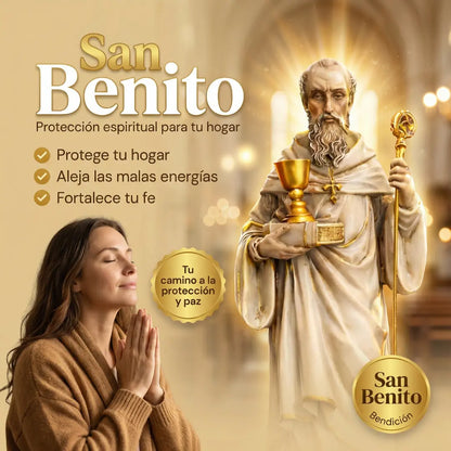 San Benito Guardián Estatua de Protección