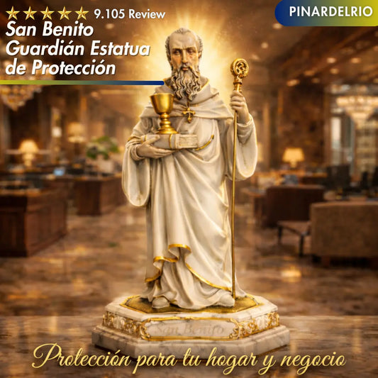 San Benito Guardián Estatua de Protección