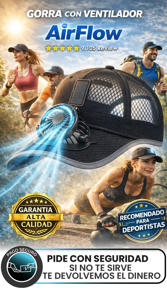 GORRA VENTILADOR DEPORTISTAS