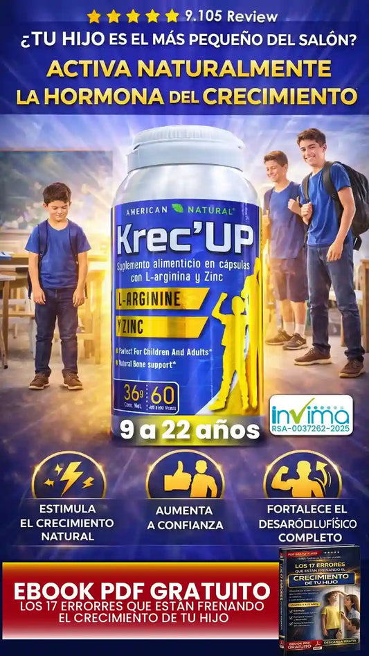 KRECE UP SUPLEMENTO RENDIMIENDO ESCOLAR
