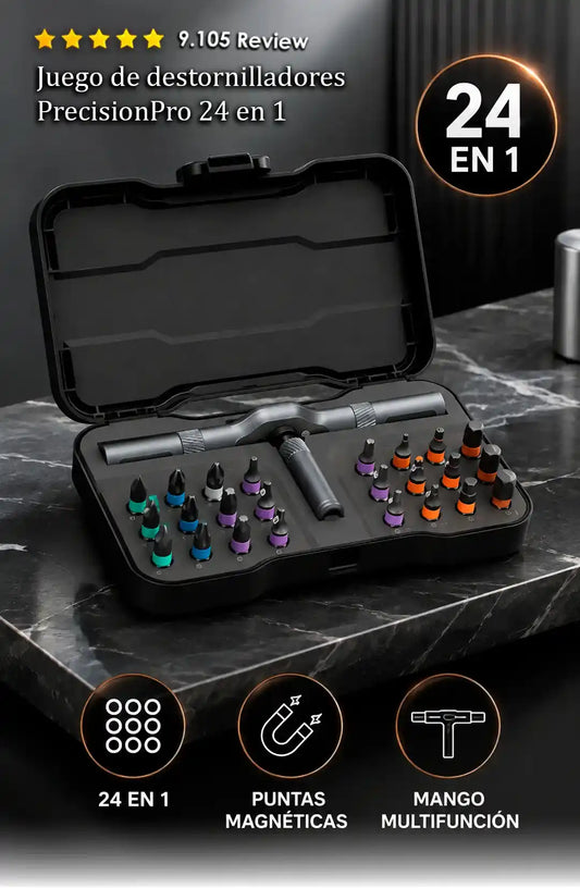 Juego de destornilladores PrecisionPro 24 en 1