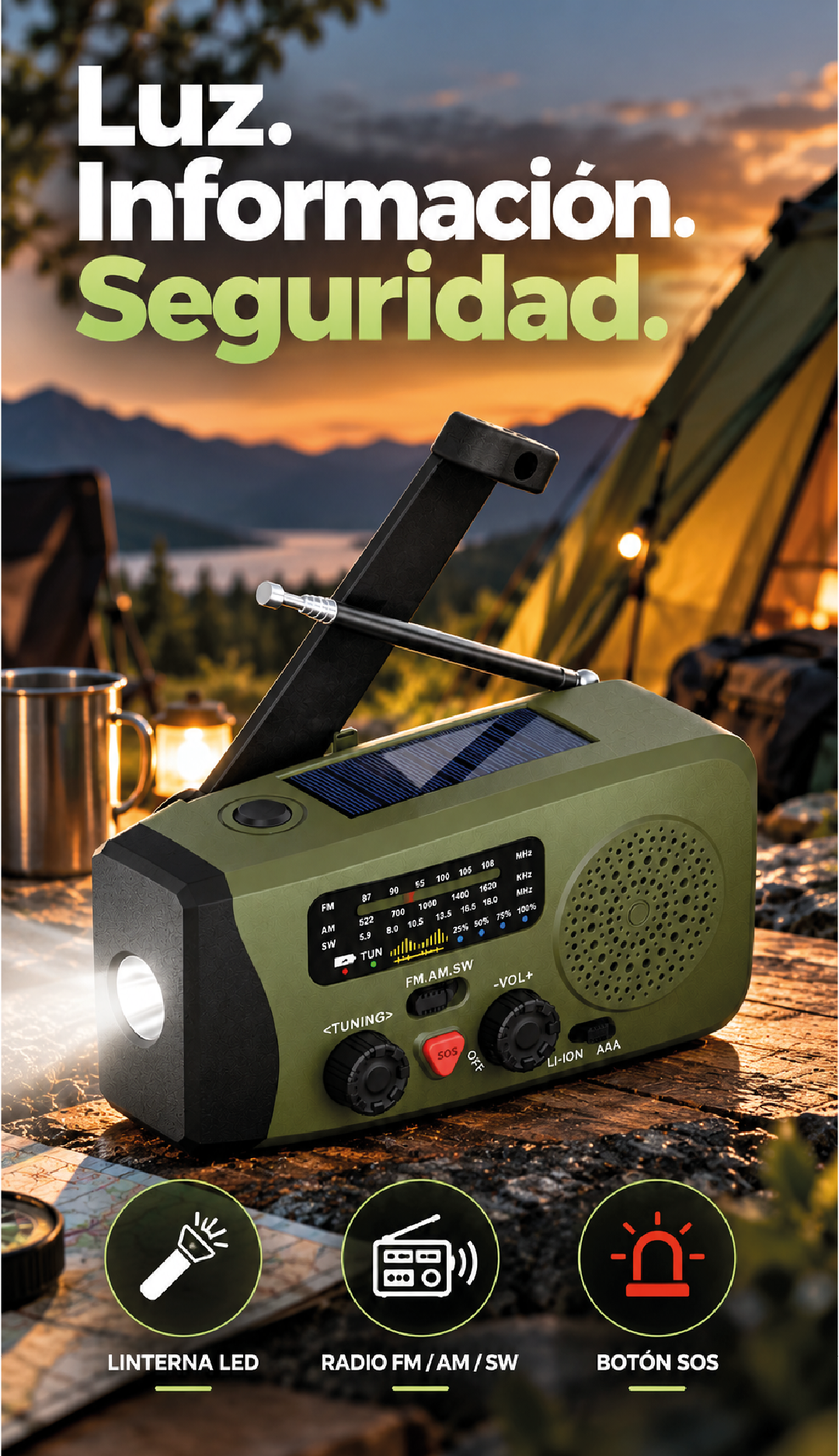 RADIO PoweLight Emergencia Pro