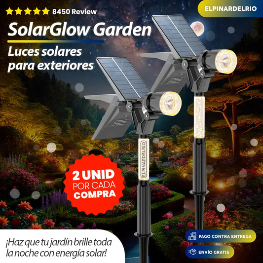 PACK X 2 Luces para exteriores Solar Glow Garden 50%OFF