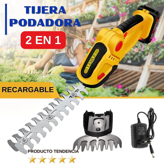 Tijera podadora recargable 2 en 1