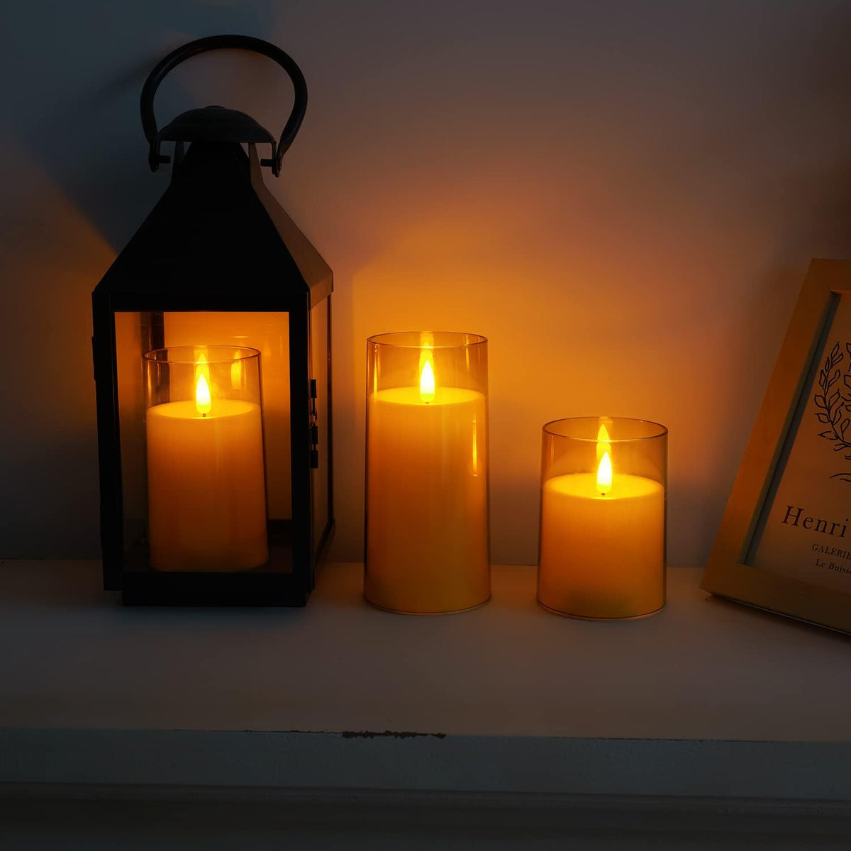 Pack X 3 Velas LED Glow Essence (Usa 2 baterías AAA)
