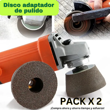 PACK X 2 Disco adaptador de pulido LijaXpert 50% OFF